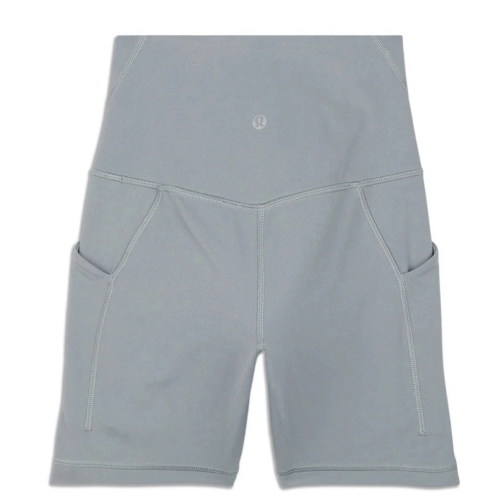 Lululemon Gray High-Waisted Shorts NWOT size 10 6”inseam women’s